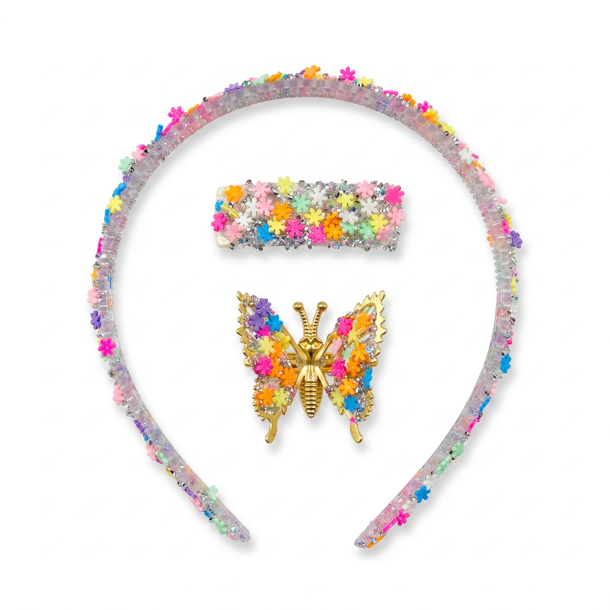 Artisan Butterfly Dreams Hair Set (Multicolor)