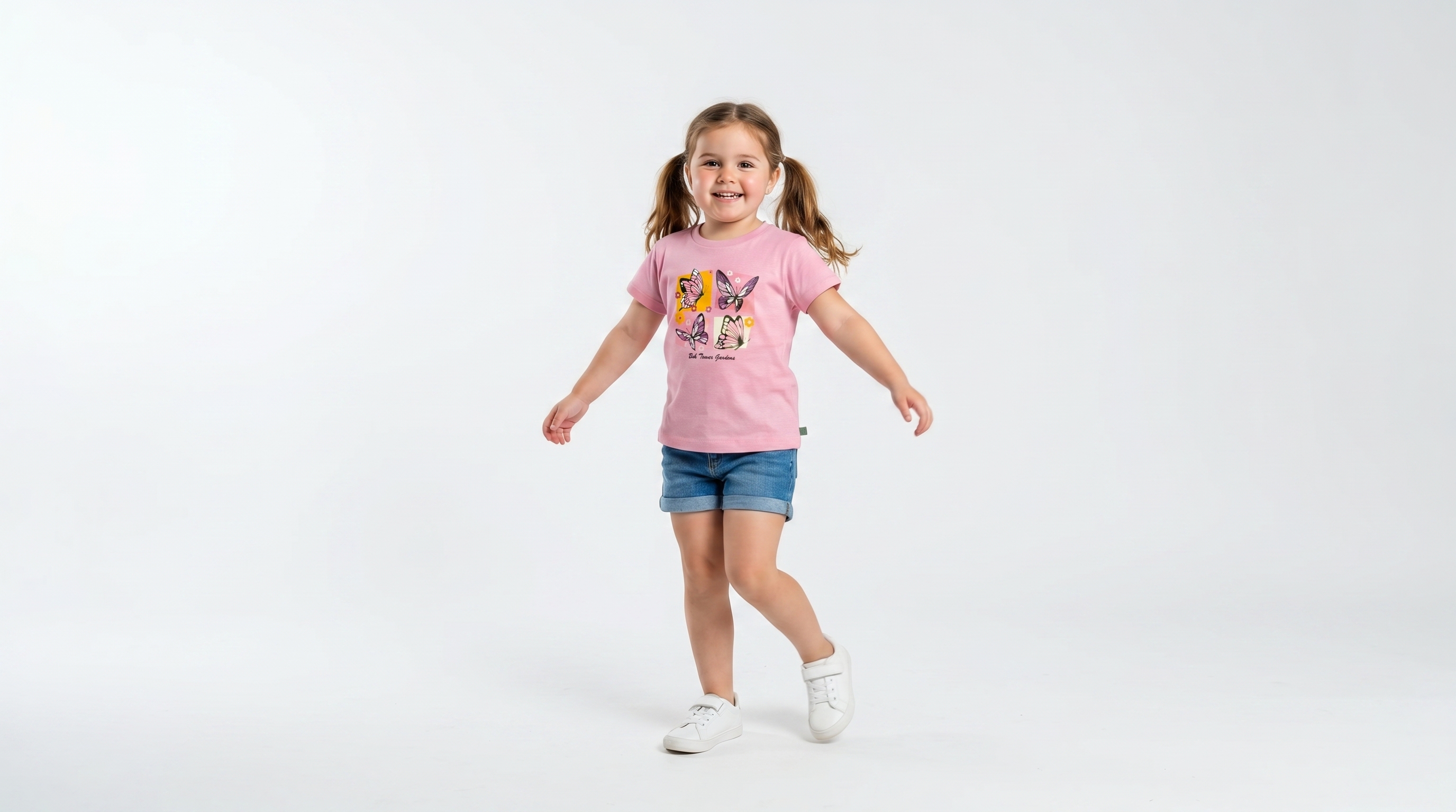 Enchanted Garden Butterfly Graphic Shirt (Girls)
