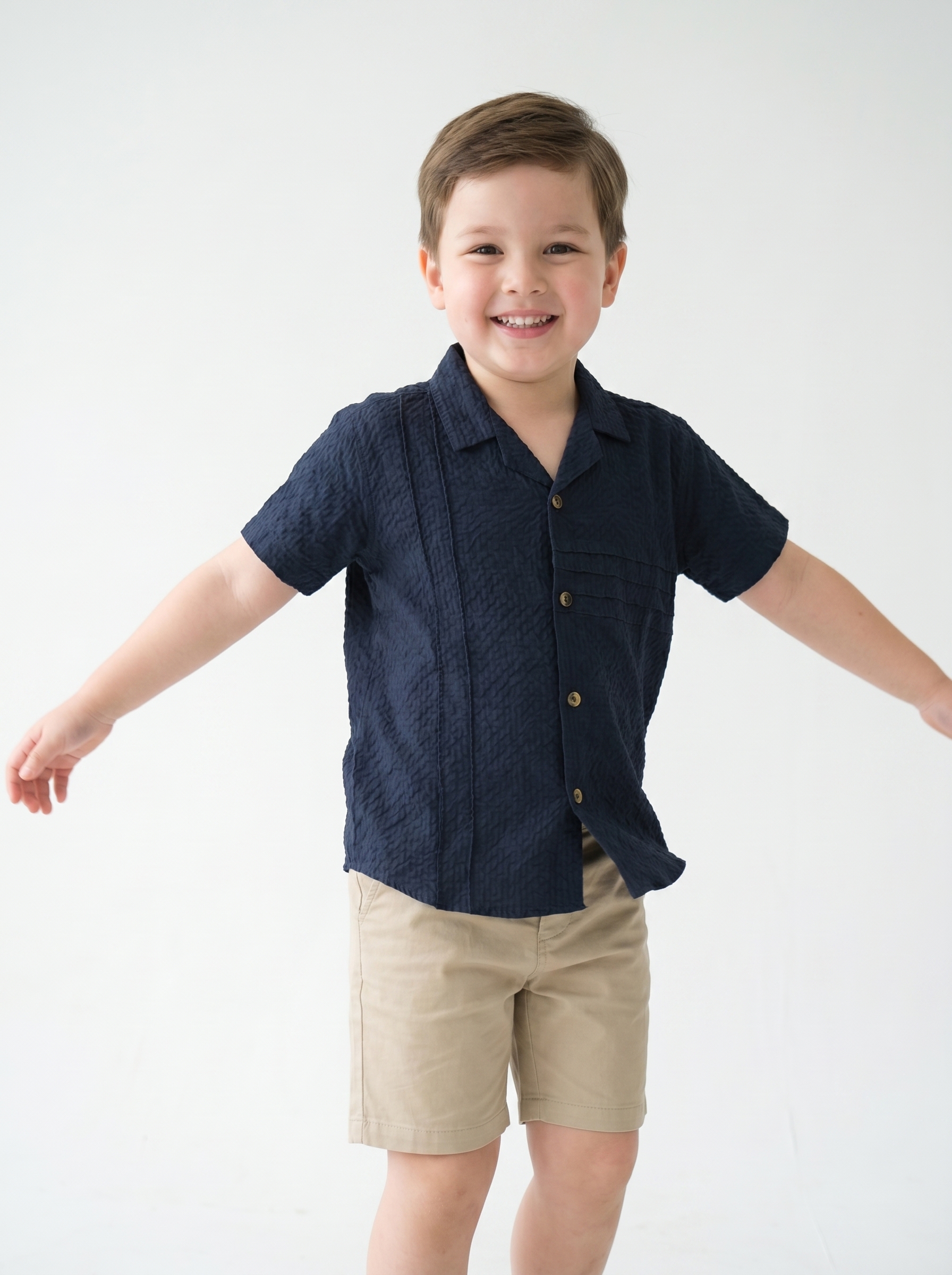 Smart Casual 2-Piece Shirt with Inner Vest (Boys)