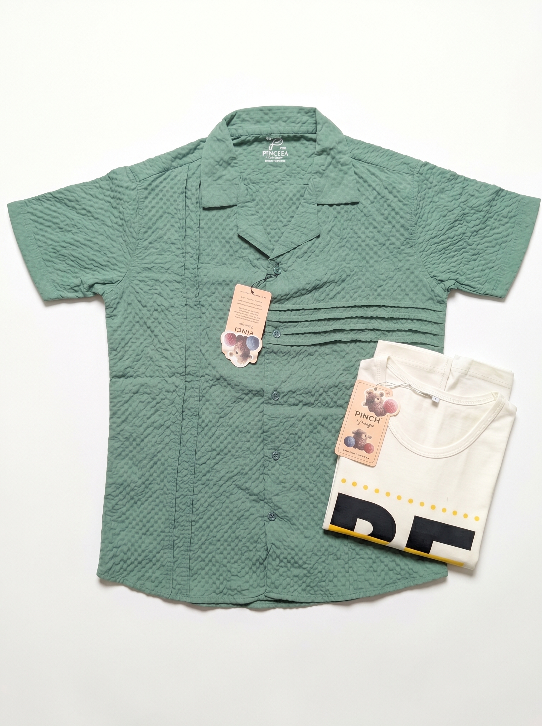 Artisan Mint 2-Piece Shirt with Signature Inner (Boys)