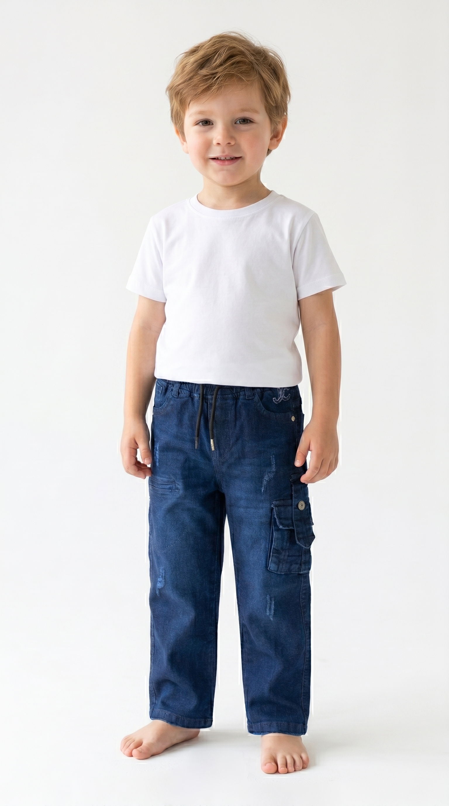 Artisan Rugged Denim Cargo Pants (Boys)