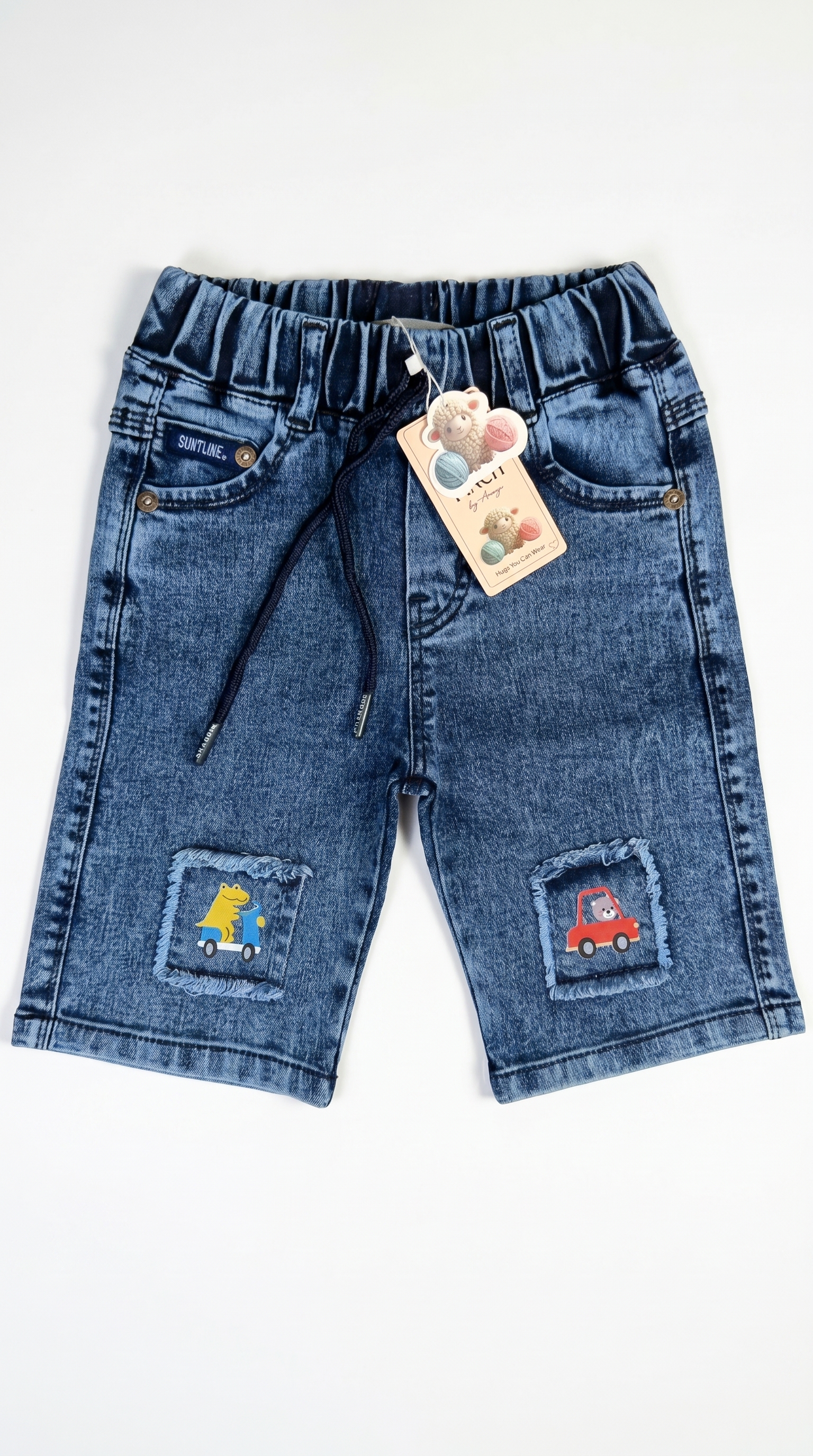 Artisan Patchwork Denim Shorts (Boys)