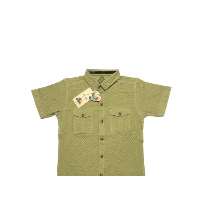 Artisan Olive Cargo Button-Down Shirt (Boys)